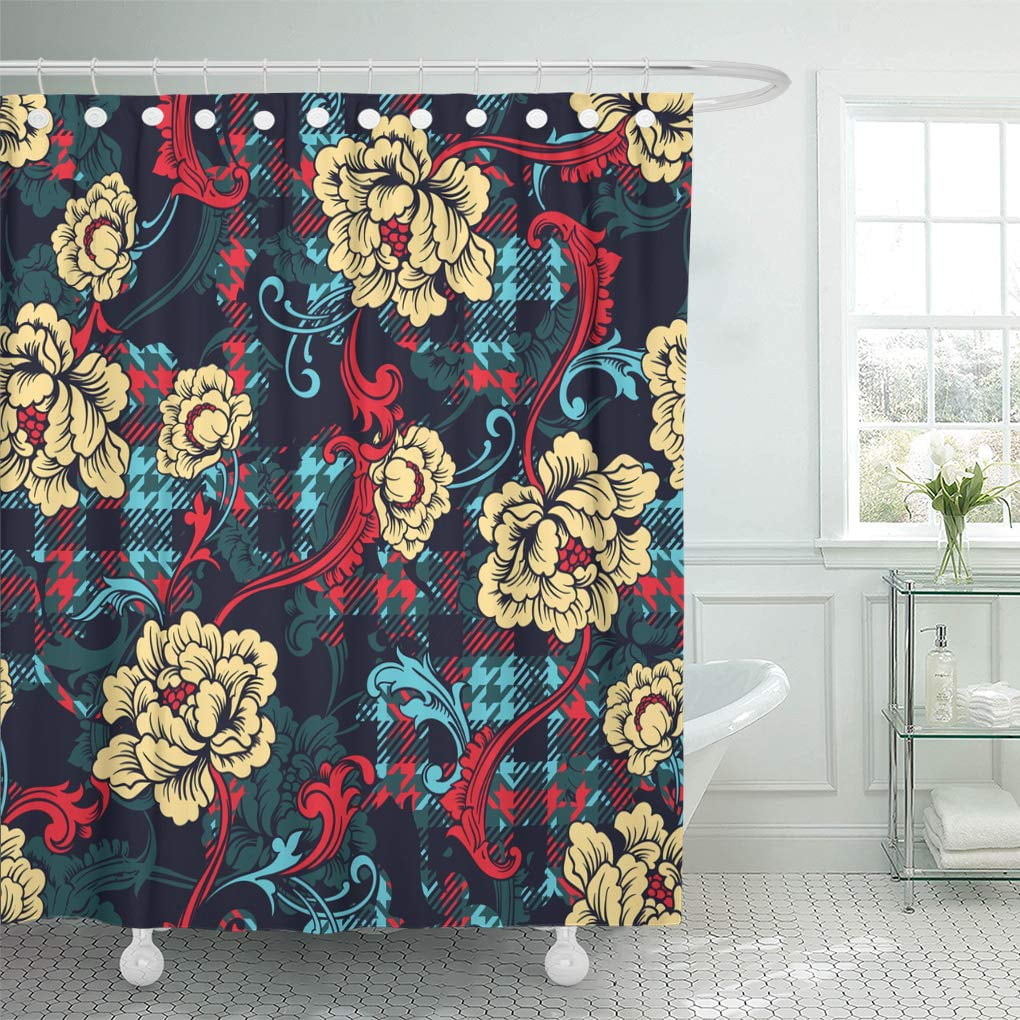 KSADK British Eclectic Plaid with Baroque Garden Branch Britain Celtic