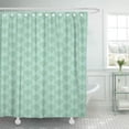thumbnail image 1 of KSADK Brown Abstract of Retro Mint Green Gray Creative Floral Graphic Leaves Light Bathroom Shower Curtain 60x72 inch, 1 of 1