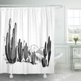 thumbnail image 1 of KSADK Cactus Sketch of The Desert South America with Cacti Prairie Landscape American Bathroom Shower Curtain 60x72 inch, 1 of 1
