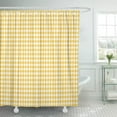 thumbnail image 1 of KSADK Colorful Checkered Dark Yellow Gingham Pattern Orange Plaid Abstract Check Color Shower Curtain 66x72 inch, 1 of 1