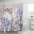 thumbnail image 1 of KSADK Drawing Vintage with Watercolor Butterfly Flowers and Leaf Garden Graphic Nature Shower Curtain 66x72 inch, 1 of 1