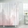 thumbnail image 1 of KSADK Grey Gray Pink Sky Vintage in Watercolor Watercolour Pale Pastel Aquarel White Shower Curtain 66x72 inch, 1 of 1