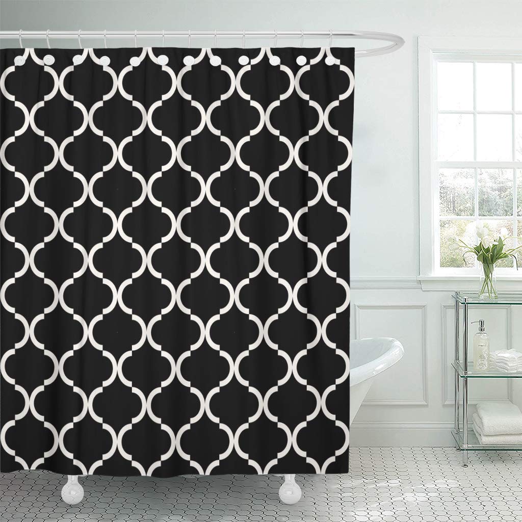 KSADK Grid Black and White Classic Simple Ornate Abstract Classical