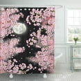 thumbnail image 1 of KSADK Pink Love Row of Cherry Blossom Trees in Spring C Moon Atmosphere Avenue Shower Curtain Bathroom Curtain 66x72 inch, 1 of 1