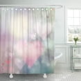 thumbnail image 1 of KSADK Pink Love Valentines Day Abstract with Bokeh and Purple Heart Light Blurry Blurred Romance Bathroom Shower Curtain 60x72 inch, 1 of 1