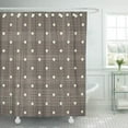 thumbnail image 1 of KSADK Red Linen Polka Dot Pattern Antique Artistic Birthday Celebrating Circle Cute Bathroom Shower Curtain 60x72 inch, 1 of 1