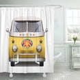 thumbnail image 1 of KSADK Retro Vintage Hippie Van Design 60S Caravan Car Travel 70S Bohemian Boho Shower Curtain 66x72 inch, 1 of 1