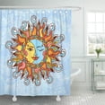 thumbnail image 1 of KSADK Star of Vintage Magic Sun and Moon Fabrics Scrap Booking Ornamental and Alchemy Shower Curtain 66x72 inch, 1 of 1