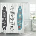 thumbnail image 1 of KSADK Surf of Surfing Labels Badges and in Vintage Style Summer Sea Cool Activity Shower Curtain 66x72 inch, 1 of 1