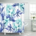 thumbnail image 1 of KSADK Watercolor Color with Apple Tree Hand Teal Water Flower Floral Abstract Branch Bathroom Shower Curtain 60x72 inch, 1 of 1