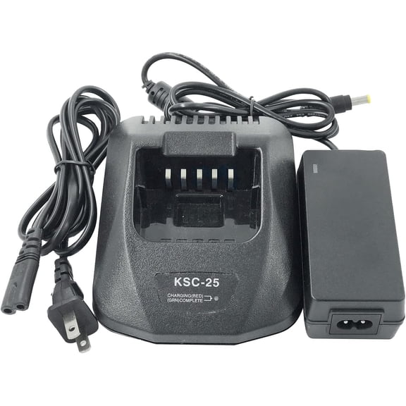 KSC-25 Rapid Charger with Power Adapter Compatible with TK-2140 TK-3140 TK-3188 TK-3178 TK-3160 NX-220 NX-320