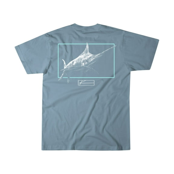 KSCOTT Grande Tee Steel Blue, Medium Short Sleeve Shirt