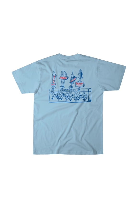 Tapped Short Sleeve Stone Wash Denim, Medium Long Sleeve Shirt