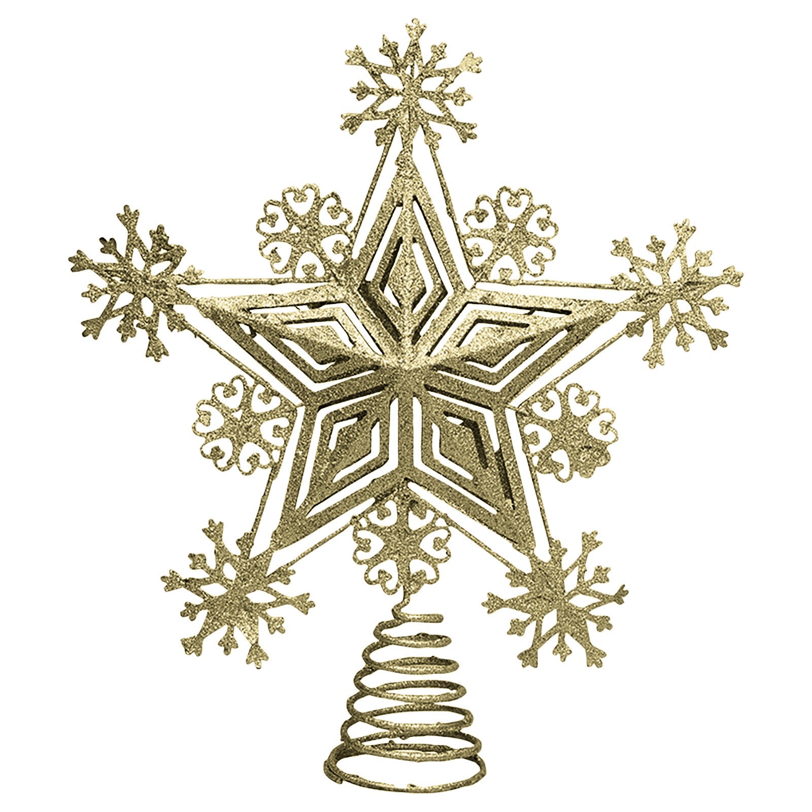 KSCYKKKD Christmas Tree Star Toppers,Christmas Tree Topper Glitter