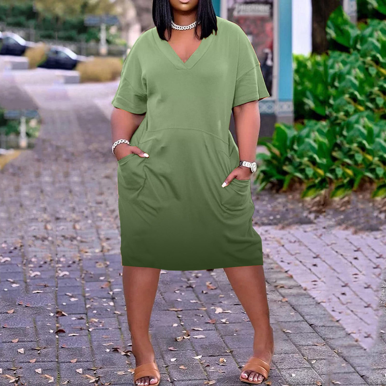Dark green fit and flare dress new arrivals