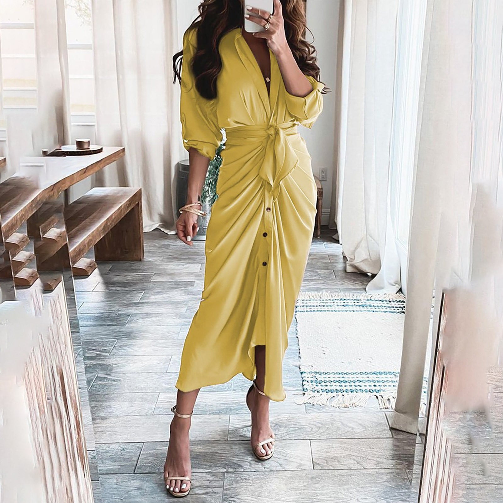 Women's plus size peplum cheap dresses