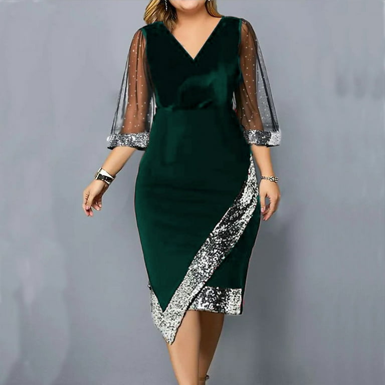 Dark green sheath hot sale dress