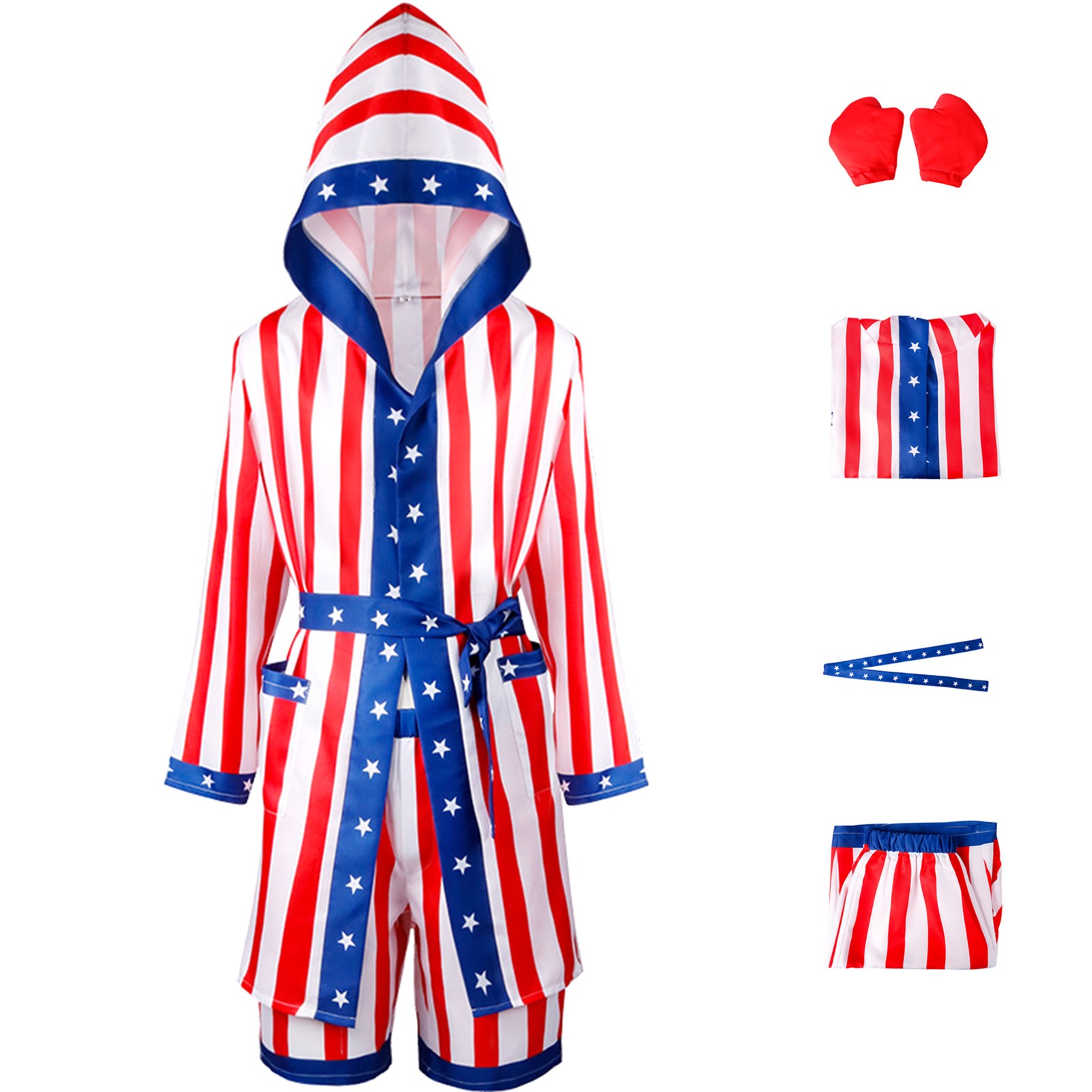 KSCYKKKD Halloween Shirts for Men Halloween Shirts Halloween Men's Boxing Suit American Star
