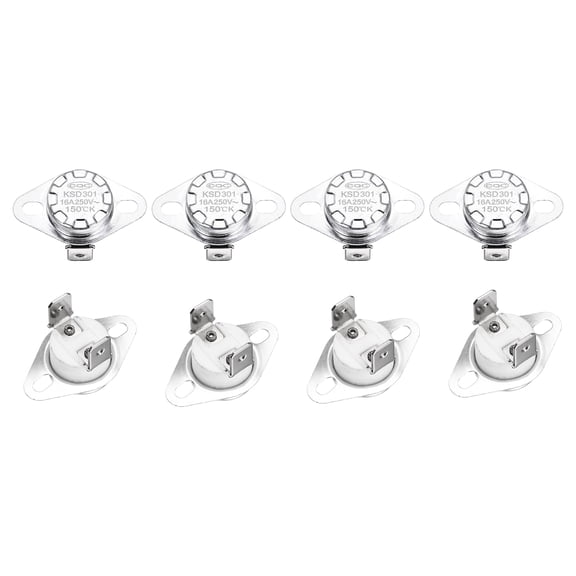 KSD301 Thermostat 150℃/302°F 16A  N.O Temperature Switch 8 Pcs