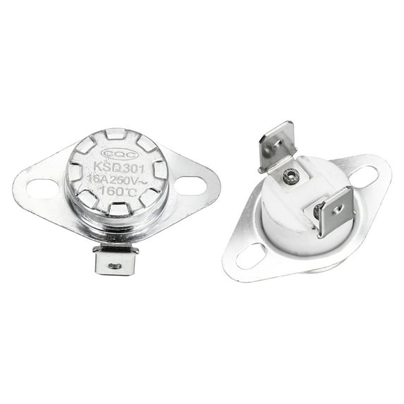 Uxcell KSD301 Thermostat Temperature Switch Ceramic Material 2 Pcs 160°C/320°F