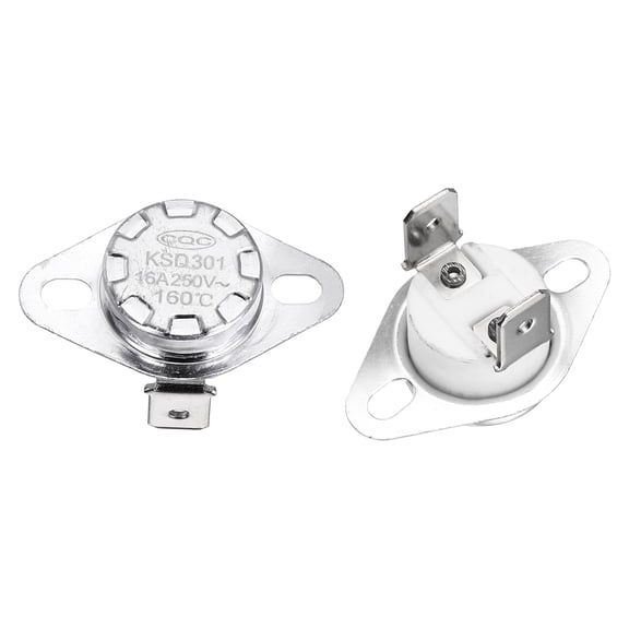 Uxcell KSD301 Thermostat Temperature Switch Ceramic Material 2 Pcs 160°C/320°F
