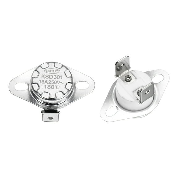 Uxcell KSD301 Thermostat Temperature Switch Ceramic Material 2 Pcs 180°C/356°F
