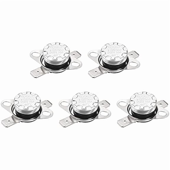 KSD301 Thermostat 40C NC Temperature Thermal Control Switch, [for Microwave Oven Refrigerators] - Normally Closed/5pcs - Multi-Functional High-Efficiency Design for Modern Kitchen House