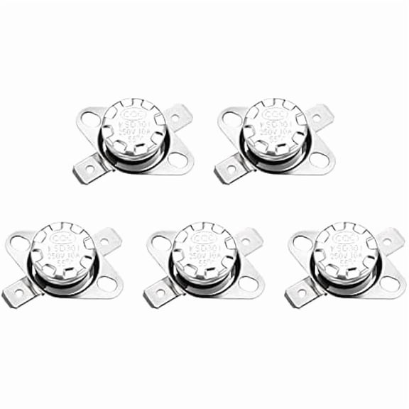 KSD301 Thermostat 55C NC Temperature Thermal Control Switch, [for Microwave Oven Refrigerators] - Normally Closed/5pcs - Multi-Functional High-Efficiency Design for Modern Kitchen House