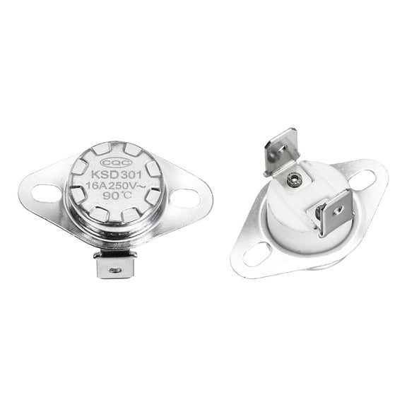 Uxcell KSD301 Thermostat Temperature Switch Ceramic Material 2 Pcs 90°C/194°F