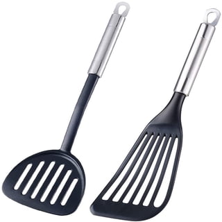 KSENDALO Fish Spatula for Nonstick Cookware, Slotted Plastic Spatula for Kitchen Use