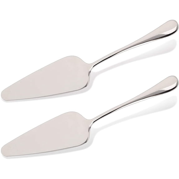 KSENDALO Small Stainless Pie Servers Cake Spatula Desser Spatula Set of 2, Silver