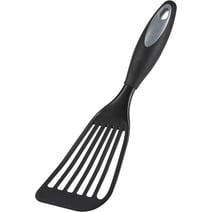 KSENDALO Fish Spatula, Nylon Slotted Spatula for Nonstick Cookware, Frying and Flipping, Black