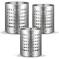KSENDALO Utensil Holder for Countertop, 3Pack Stainless Steel Cooking