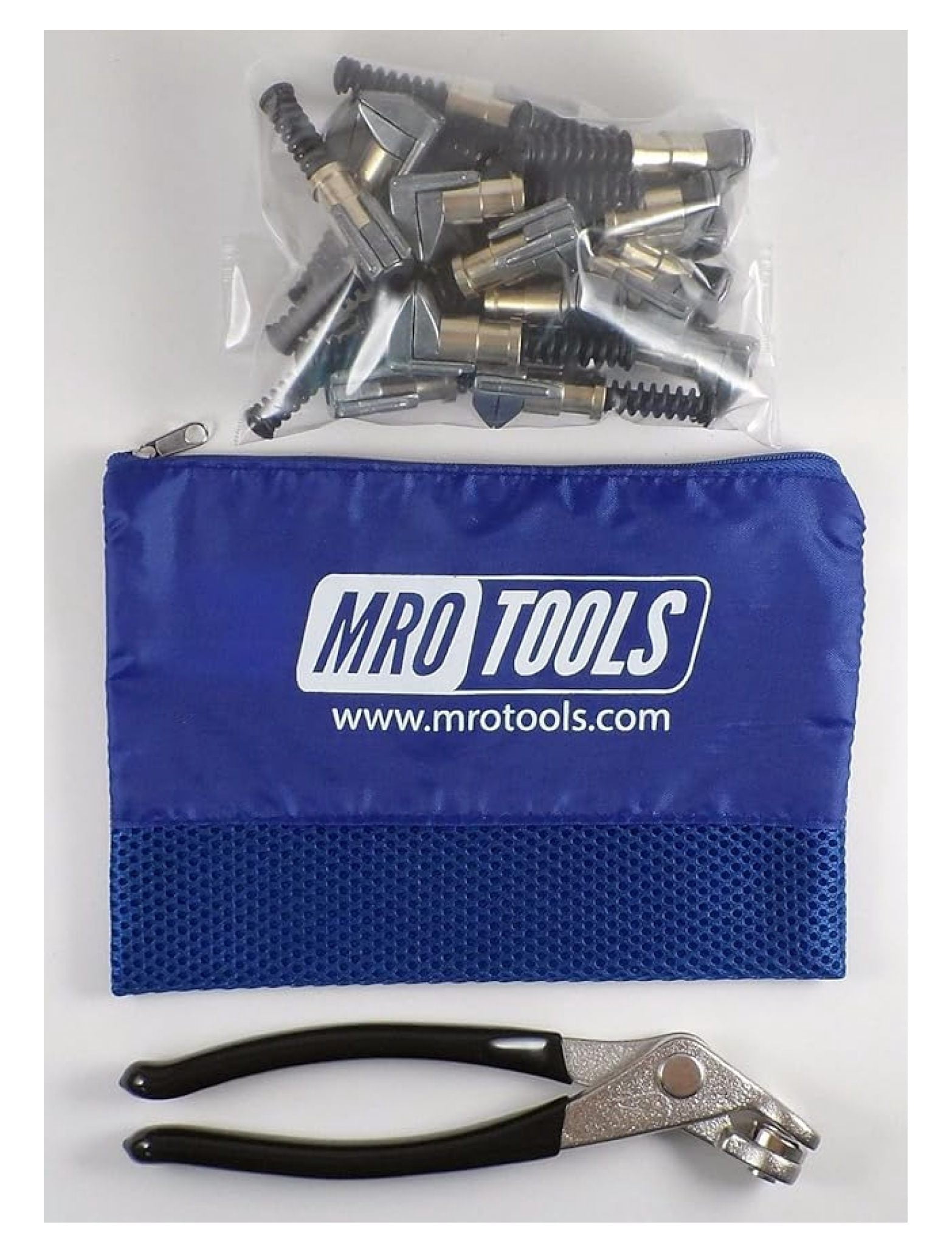 KSG3S25P 3/4 x 1/2 Cleco Side-Grip Clamps (SET OF 25) + Cleco Pliers w/Carry Bag
