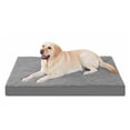 thumbnail image 1 of KSIIA 41in Dog Bed for XLarge Dog Orthopedic Crate Bed with Removable Washable Cover Egg-Crate Foam, Dark Grey, 1 of 8