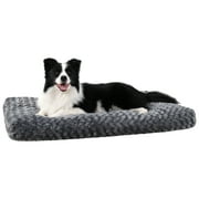 KSIIA Dog Crate Beds 36" Plush Washable Dog Kennel Pad for Medium Dogs with Non-Slip Bottom