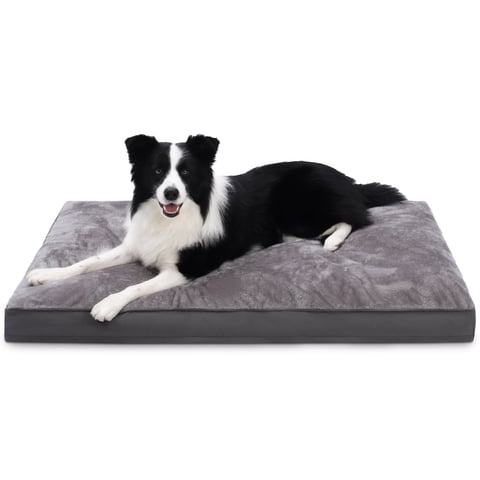 KSIIA Waterproof 35" Dog Bed for Large Dogs with Removable Washable Cover Pet Sleeping Mattress for Large Dogs