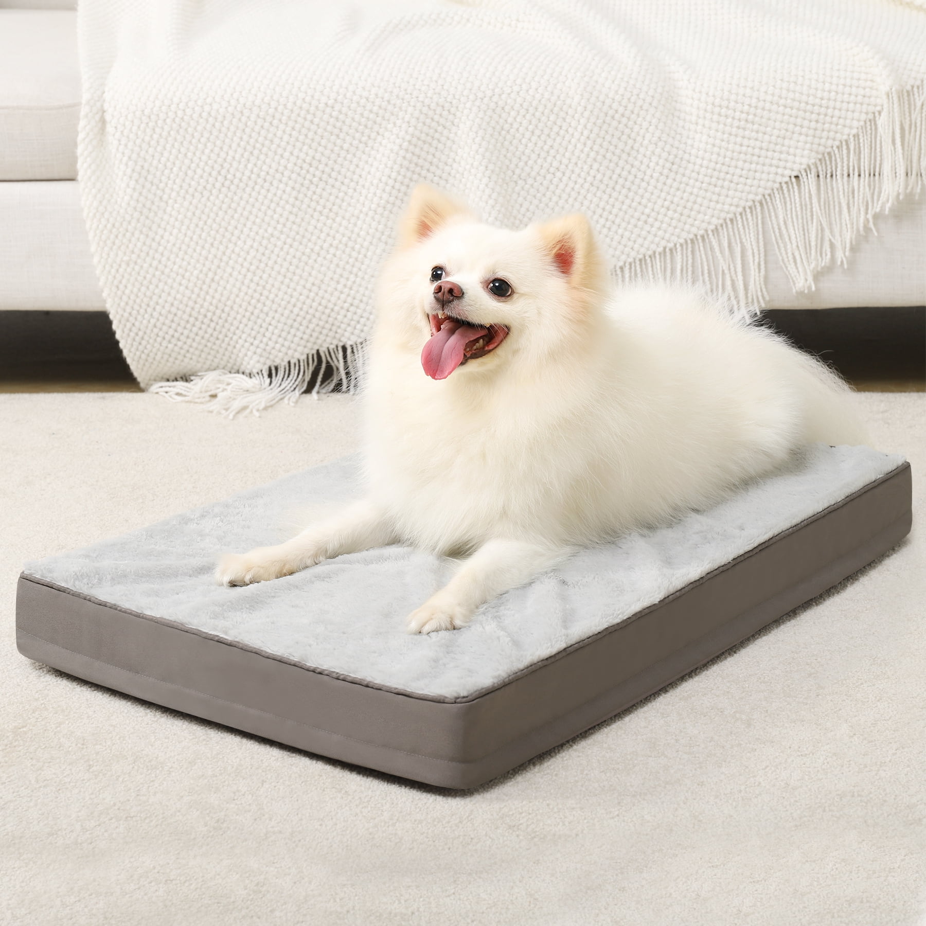 KSIIA Waterproof Dog Beds for Crates 30" Washable Removable Cover Pet