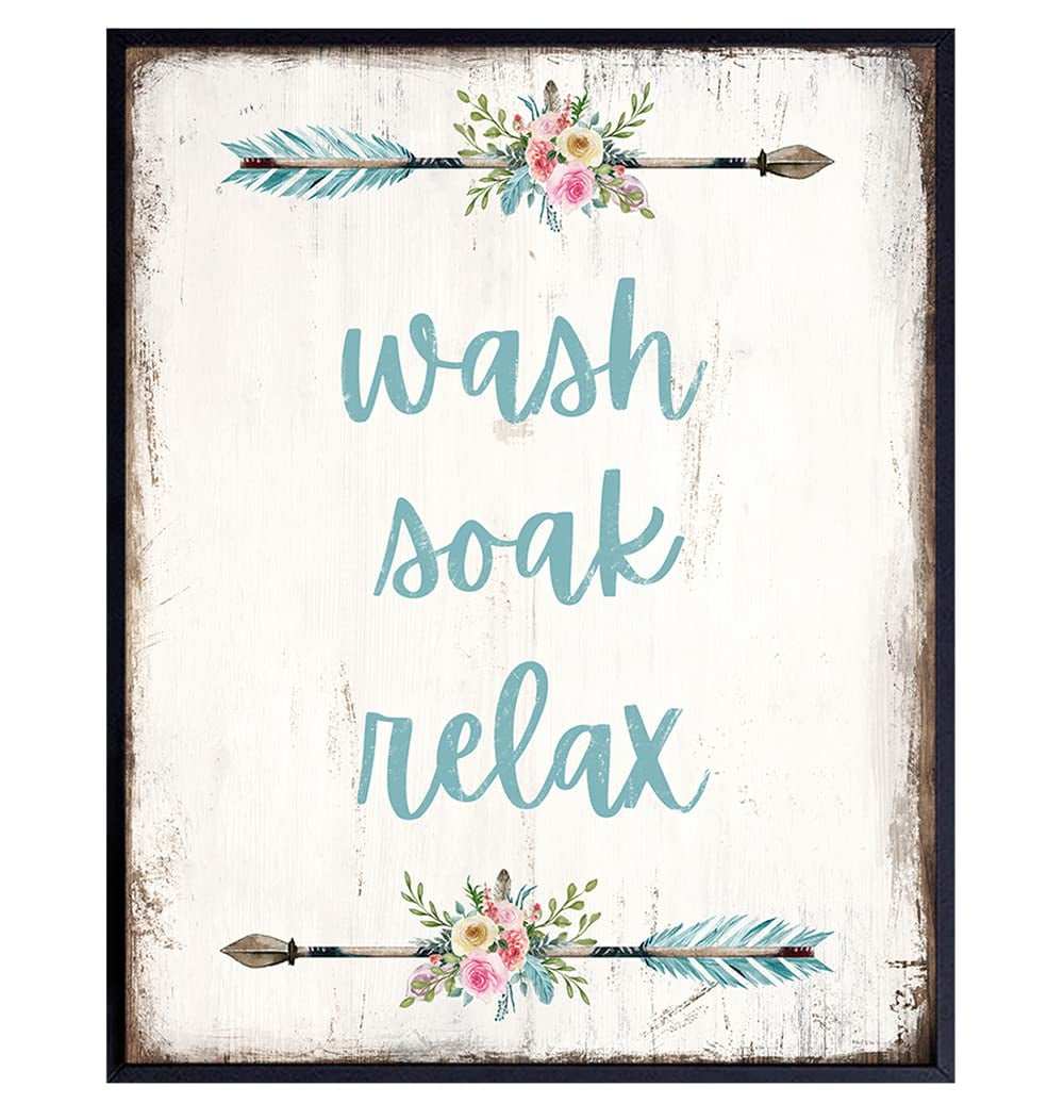 KSIW-Boho Bathroom Decor - Shabby Chic Bathroom Decor - Farmhouse Bathroom Decorations ...