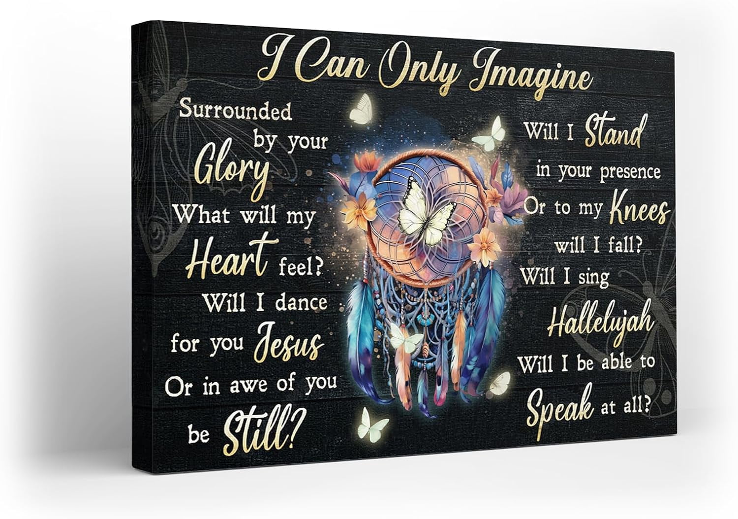 KSIW- Butterfly Memory Canvas Wall Art Butterflies Christian Print ...