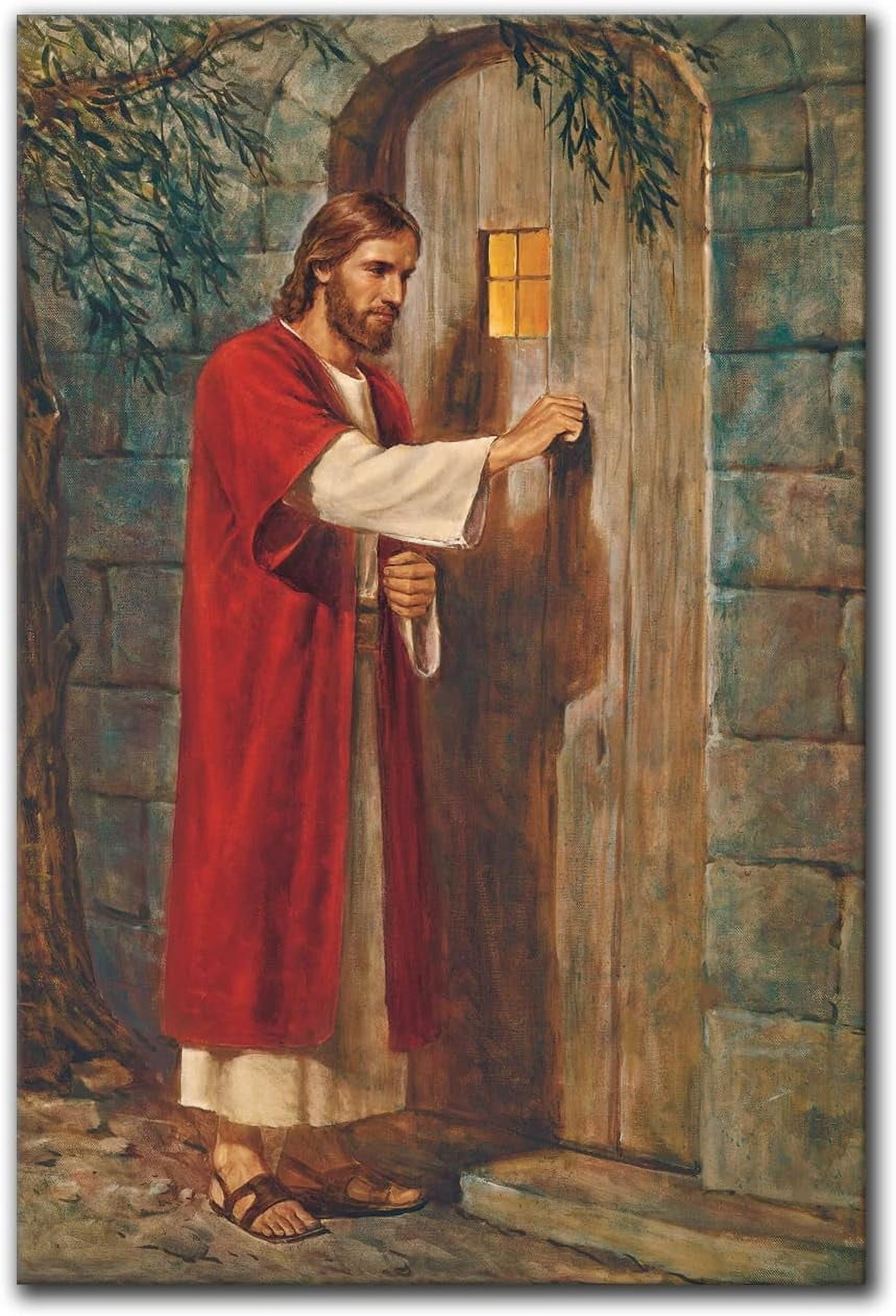 KSIW-Jesus Knocking on Your Door Wall Art Canvas Prints by William ...