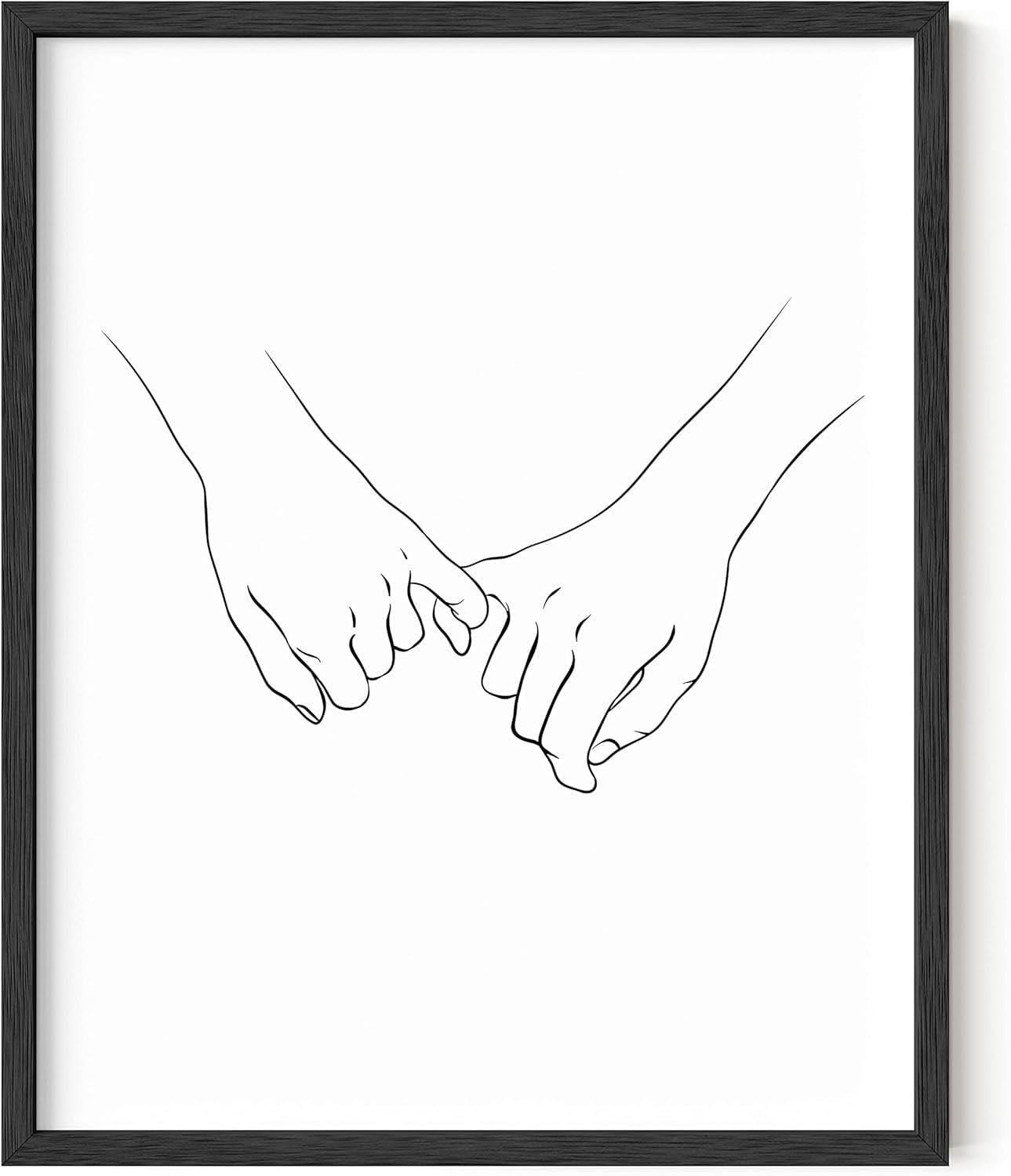 Ksiw Pinky Promise Wall Art Line Drawingsminimalistic Couple Poster