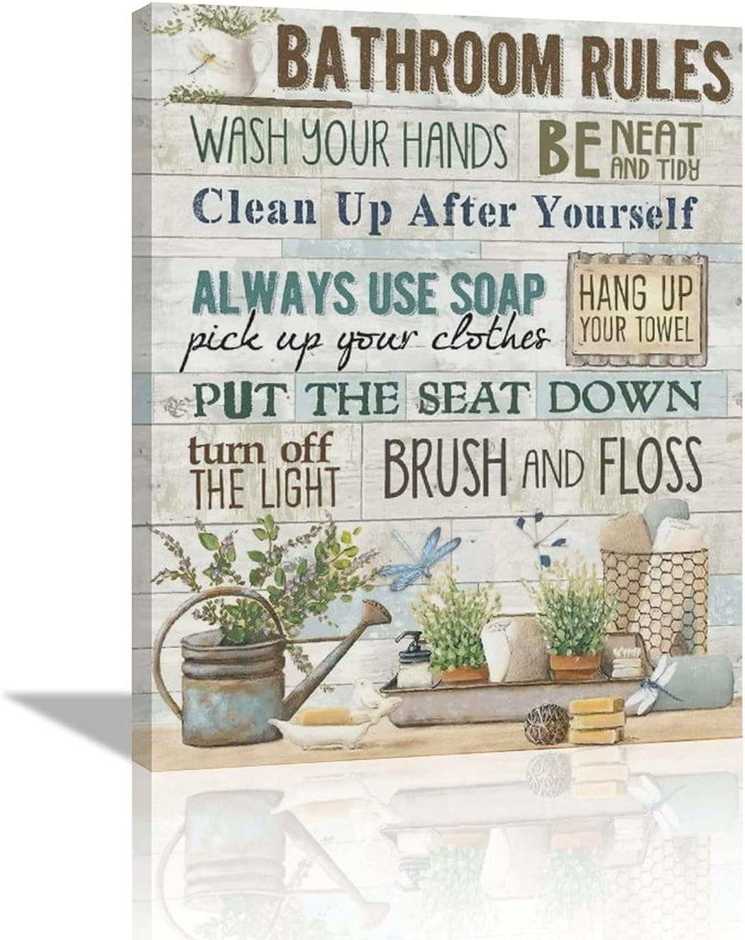 KSIW-Sea Turtle Bathroom Wall Art Teal Pictures Decor Funny in Bathtub ...