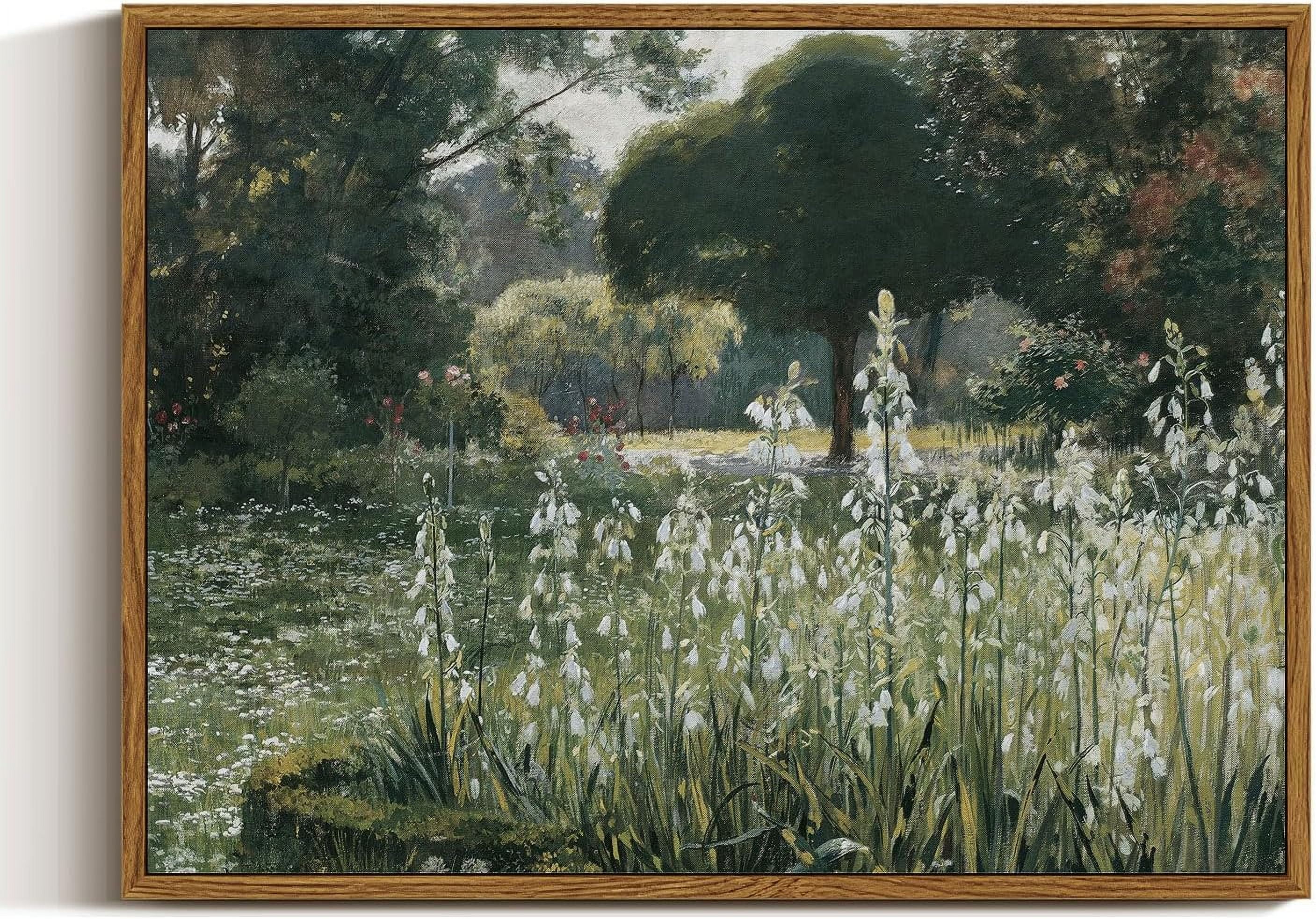 KSIW-Unframed Canvas Wall Art Vintage Decor, Landscape Wall Art, Summer ...