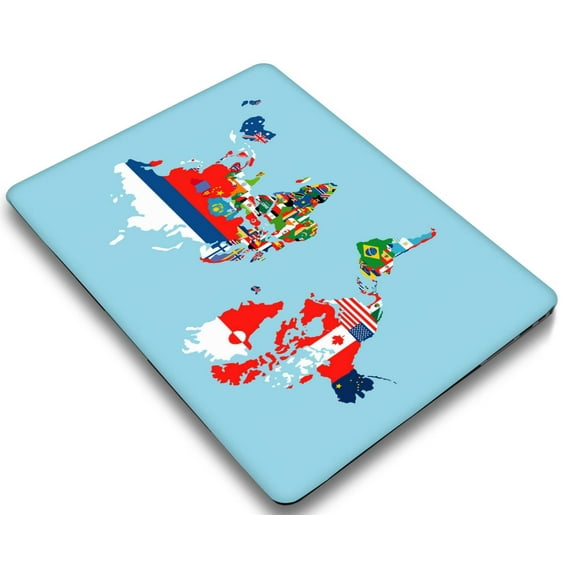 KSK KAISHEK Hard Shell Compatible MacBook Air 13.6 Inch m2 2022.0 A2681 m2, World Map 23