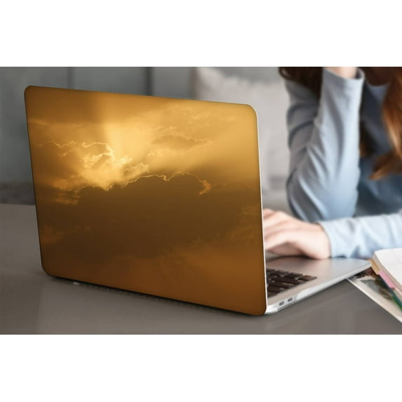 KSK KAISHEK Protective Case Hard Cover Only Compatible MacBook Air 13.6" with Touch ID Type C + Black Keyboard Cover Model: A2681 (Sky Series 0160)