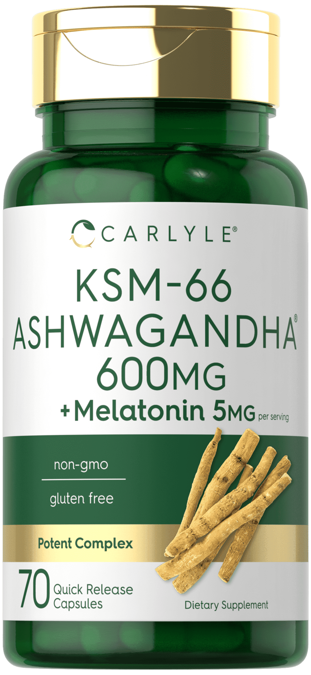 KSM-66 Ashwagandha Capsules 600mg | 70 Count for Men and