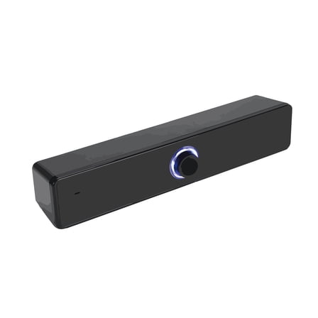 KSMUUCK Soundbar speakers,Soundbar with Full-Range Drivers - Compact Design - RGB - Power and Audio Delivery - for PC, Laptop, Smartphones, Tablets