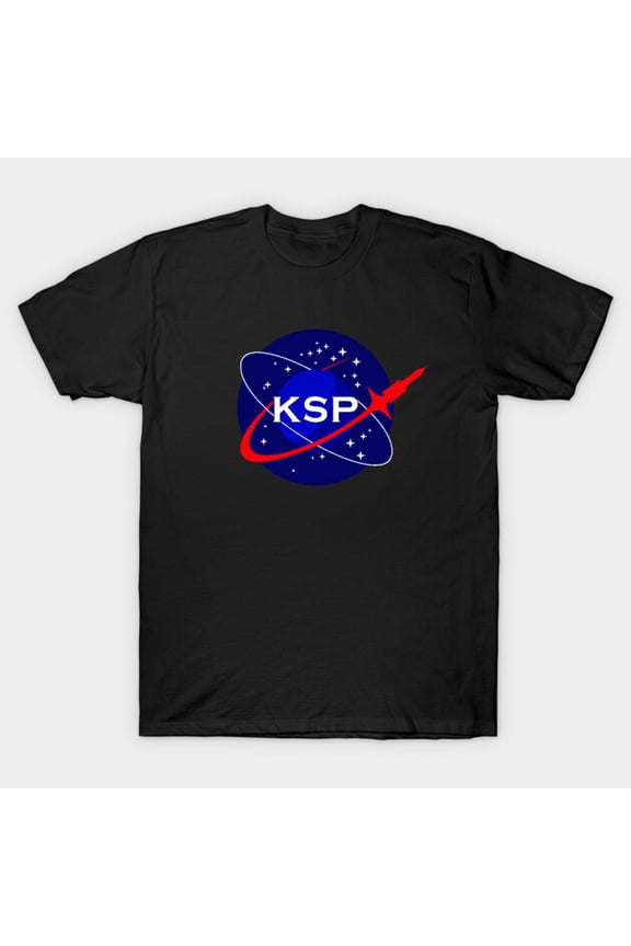 KSP Agency Logo Borderless Kerbal Space Program Aerospace Game Unisex T-Shirt, up to size 3XL.