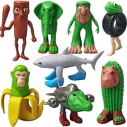 KSPEED Tung Tung Tung Sahur Toys,Novel Action Doll Set, 8-piece Set, Complete Accessories for Quirky Characters, Collectible Toys, Home Decor, Decoration